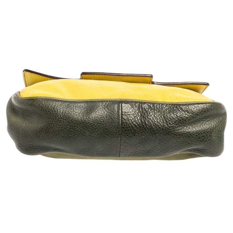 Pre Owned Dolce & Gabbana Multicolor Leather and Calfhair Miss Sexy Baguette Bag