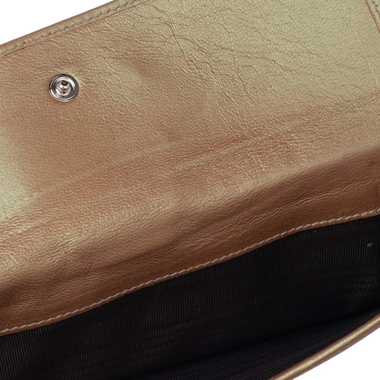 مملوكة مسبقًا Dolce & Gabbana Brown Leather Continental Wallet