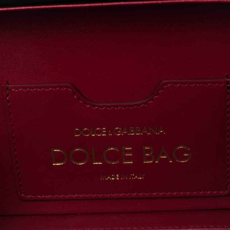 Pre Owned Dolce & Gabbana Black Wood Floral Box Clutch