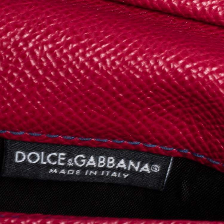 Pre Owned Dolce & Gabbana Multicolor Leather Miss Sicily Von Wallet