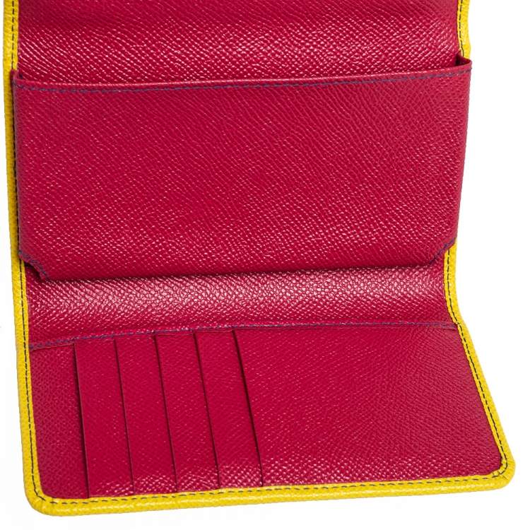 Pre Owned Dolce & Gabbana Multicolor Leather Miss Sicily Von Wallet