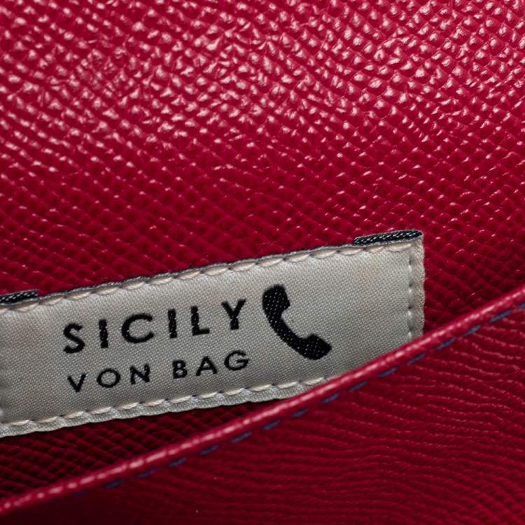 Pre Owned Dolce & Gabbana Multicolor Leather Miss Sicily Von Wallet