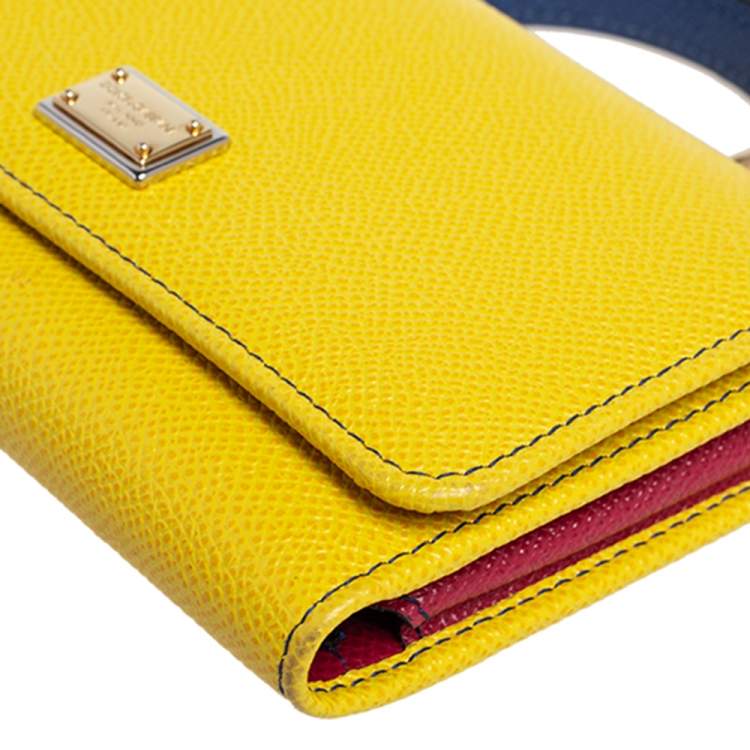 Pre Owned Dolce & Gabbana Multicolor Leather Miss Sicily Von Wallet