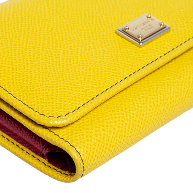 Pre Owned Dolce & Gabbana Multicolor Leather Miss Sicily Von Wallet