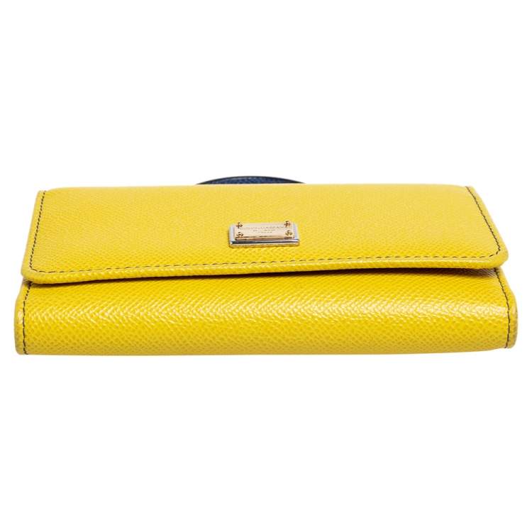 Pre Owned Dolce & Gabbana Multicolor Leather Miss Sicily Von Wallet