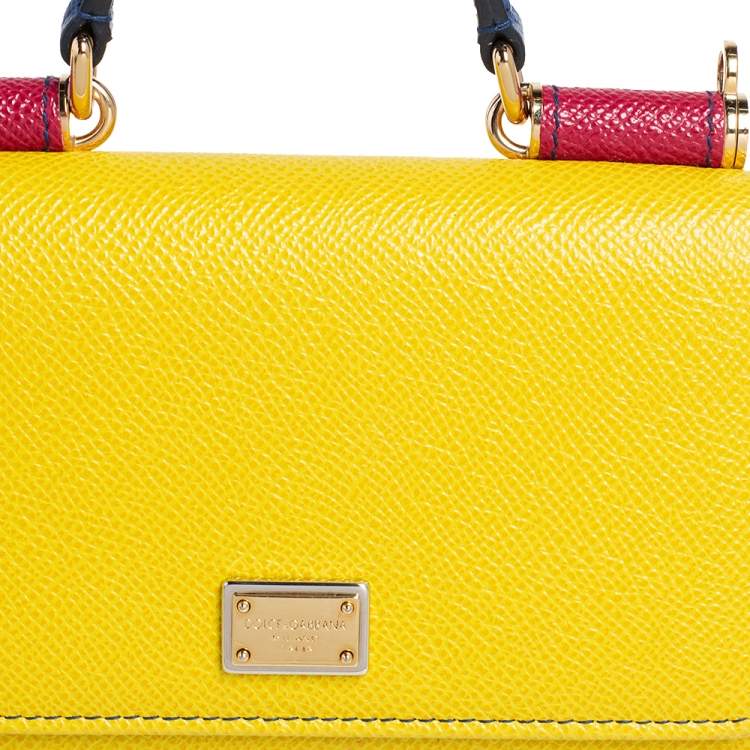 Pre Owned Dolce & Gabbana Multicolor Leather Miss Sicily Von Wallet