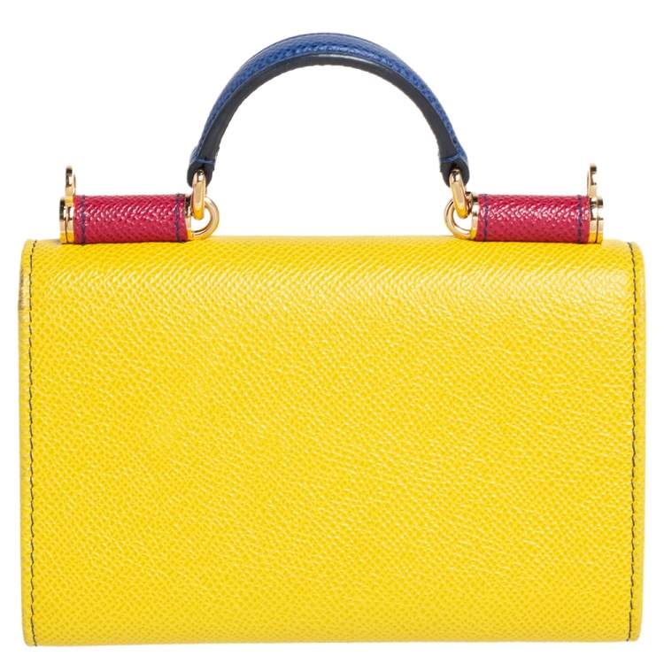 Pre Owned Dolce & Gabbana Multicolor Leather Miss Sicily Von Wallet