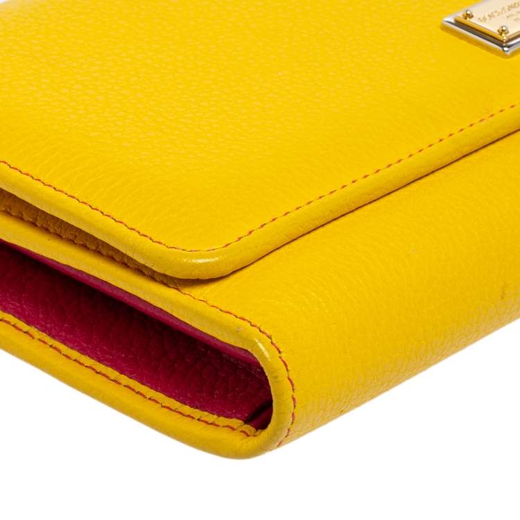 Pre Owned Dolce & Gabbana Multicolor Leather Miss Sicily Von Wallet on Chain