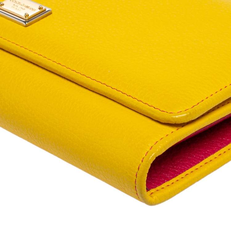 Pre Owned Dolce & Gabbana Multicolor Leather Miss Sicily Von Wallet on Chain