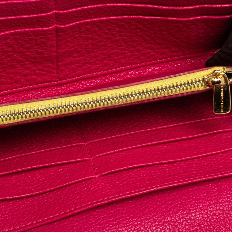 Pre Owned Dolce & Gabbana Multicolor Leather Miss Sicily Von Wallet on Chain