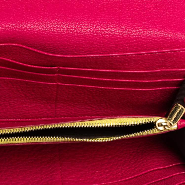 Pre Owned Dolce & Gabbana Multicolor Leather Miss Sicily Von Wallet on Chain