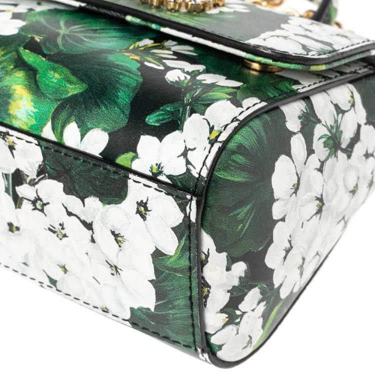 Pre Owned Dolce & Gabbana Multicolor Leather Embellished Chain Bag
