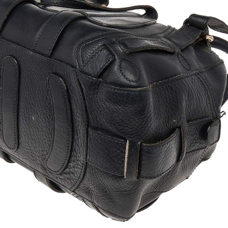 Pre Owned Dolce & Gabbana Black Leather Miss Class Satchel