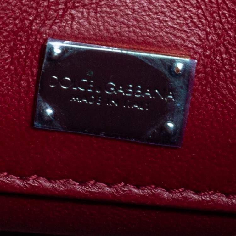 Pre Owned Dolce & Gabbana Black Leather Large Lucia Shoulder Bag