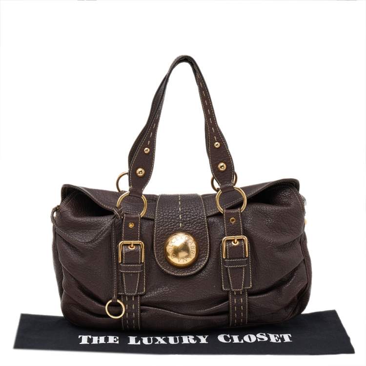 Pre Owned Dolce & Gabbana Brown Leather Satchel