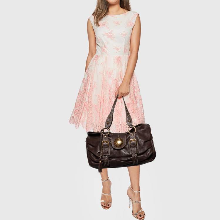 Pre Owned Dolce & Gabbana Brown Leather Satchel