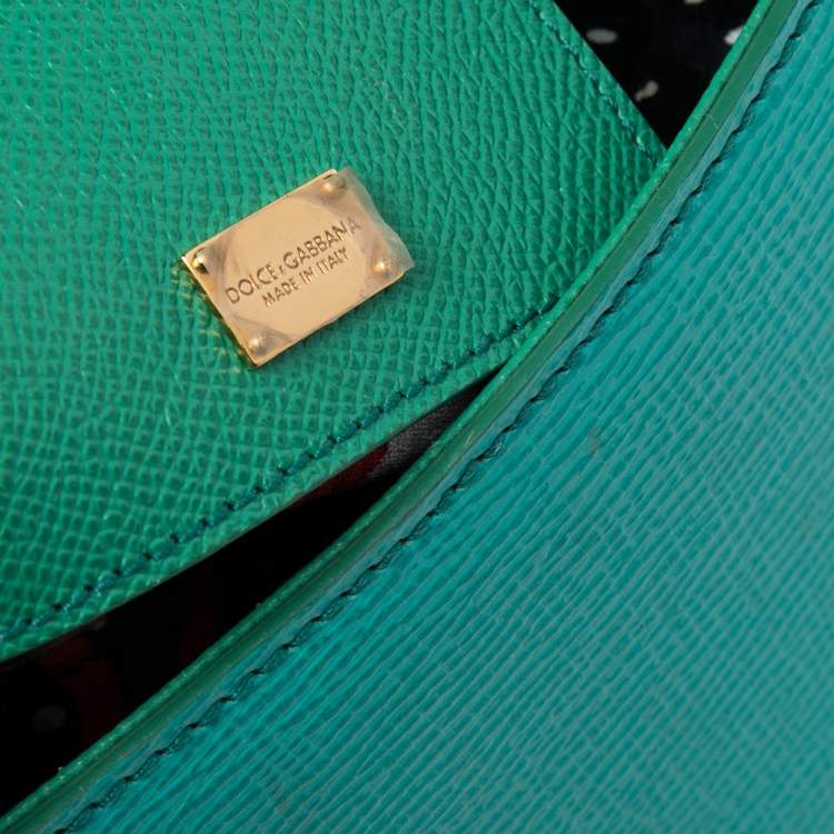 Pre Owned Dolce & Gabbana Tricolor Leather Medium Miss Sicily Top Handle Bag