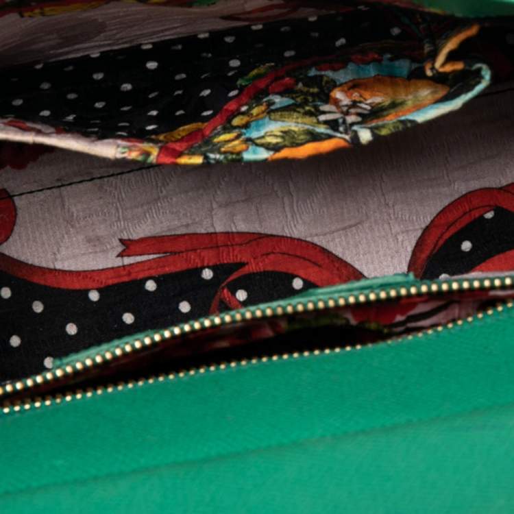 Pre Owned Dolce & Gabbana Tricolor Leather Medium Miss Sicily Top Handle Bag