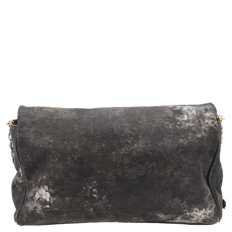 Pre Owned Dolce & Gabbana Multicolor Canvas Lace Shoulder Bag