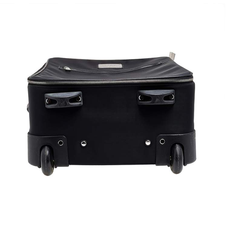Pre Owned Dolce & Gabbana Black Nylon Trolley Luggage