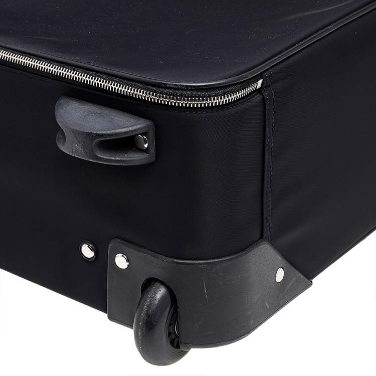 Pre Owned Dolce & Gabbana Black Nylon Trolley Luggage