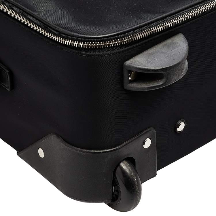Pre Owned Dolce & Gabbana Black Nylon Trolley Luggage