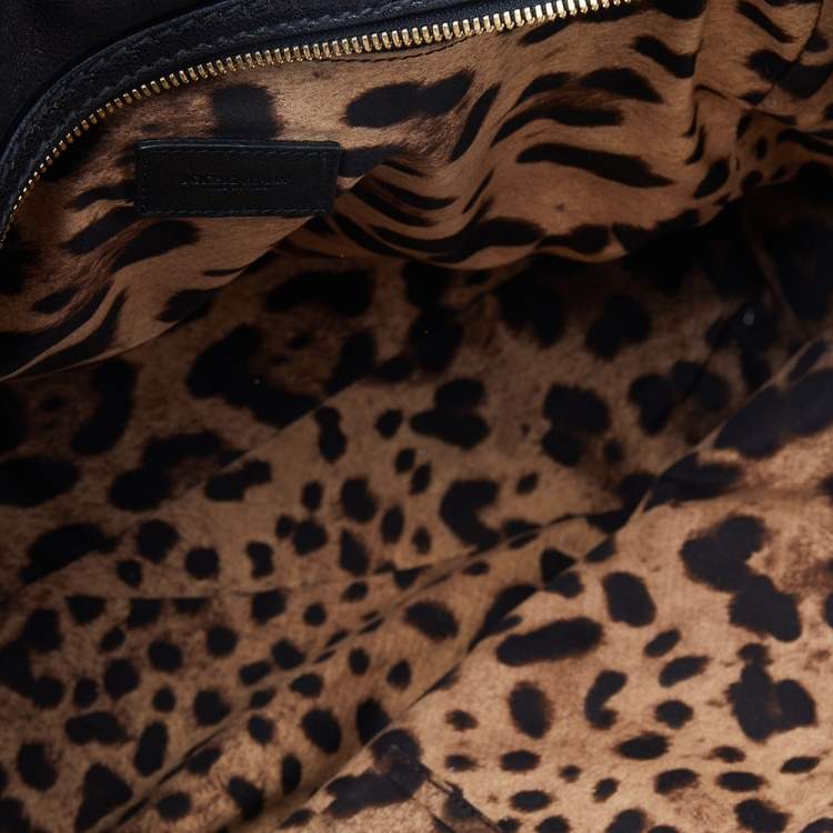 Pre Owned Dolce & Gabbana Black Leather Large New Miss Sicily Top Handle Bag