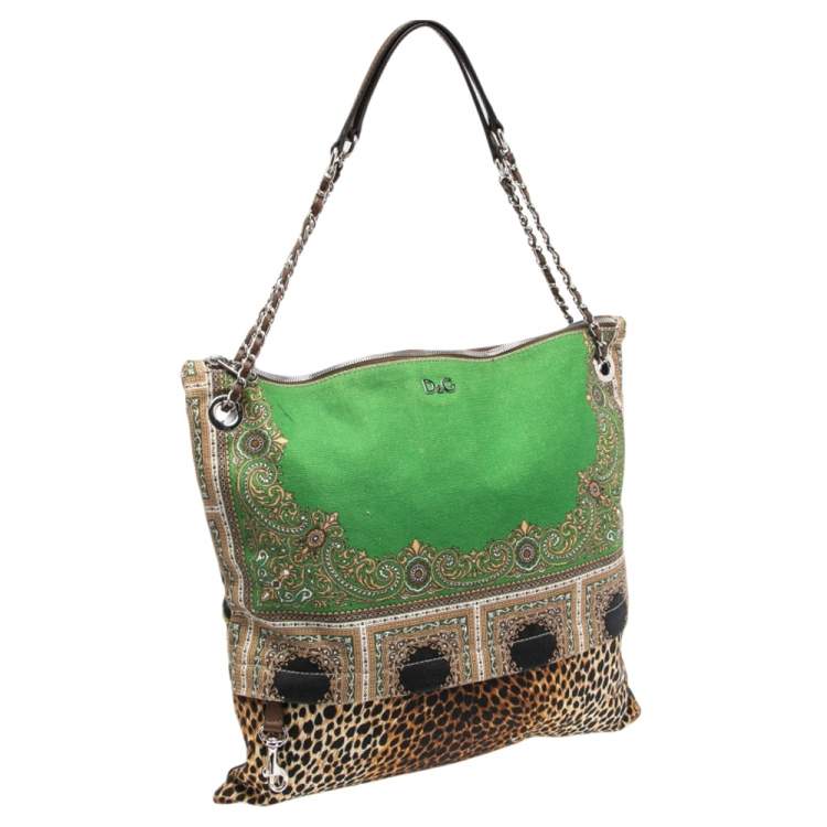 Pre Owned Dolce & Gabbana Multicolor Printed Canvas Tote