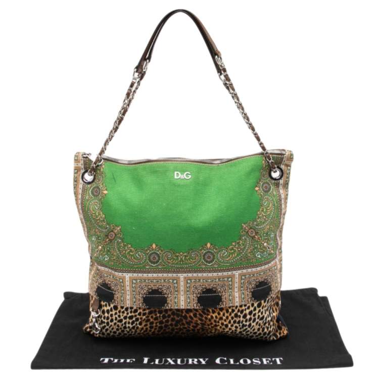 Pre Owned Dolce & Gabbana Multicolor Printed Canvas Tote