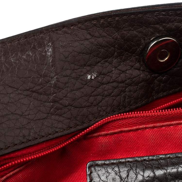 Pre Owned Dolce & Gabbana Brown Animal Print Calf Hair and Leather Miss Easy Way Tote