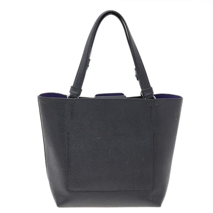 Pre Owned Dolce & Gabbana Black Leather Beatrice Tote