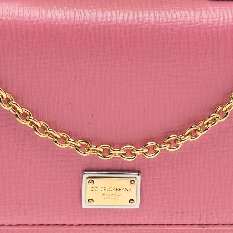 Pre Owned Dolce & Gabbana Multicolor Leather Miss Sicily Von Smartphone Bag