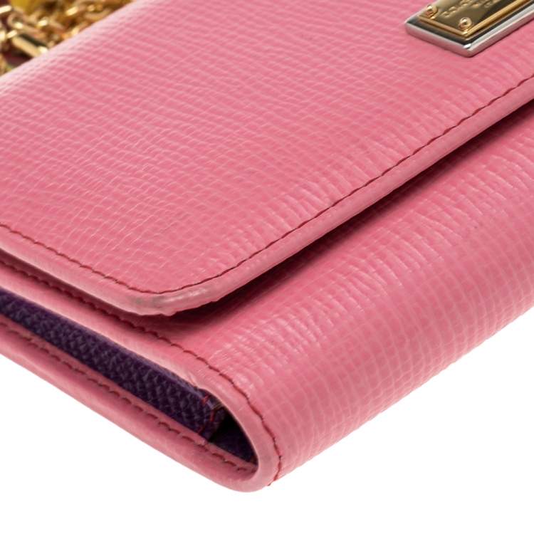 Pre Owned Dolce & Gabbana Multicolor Leather Miss Sicily Von Smartphone Bag