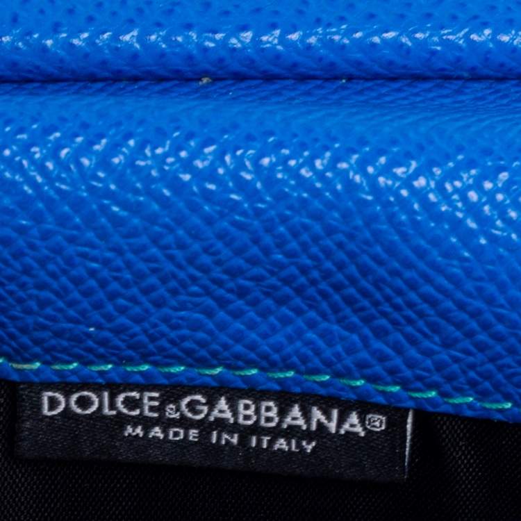 Pre Owned Dolce & Gabbana Multicolor Lizard Embossed Leather Sicily Von Bag
