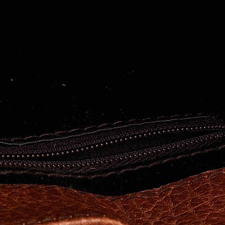 Pre Owned Dolce & Gabbana Brown Leopard Print Calf Hair And Leather Shoulder Bag