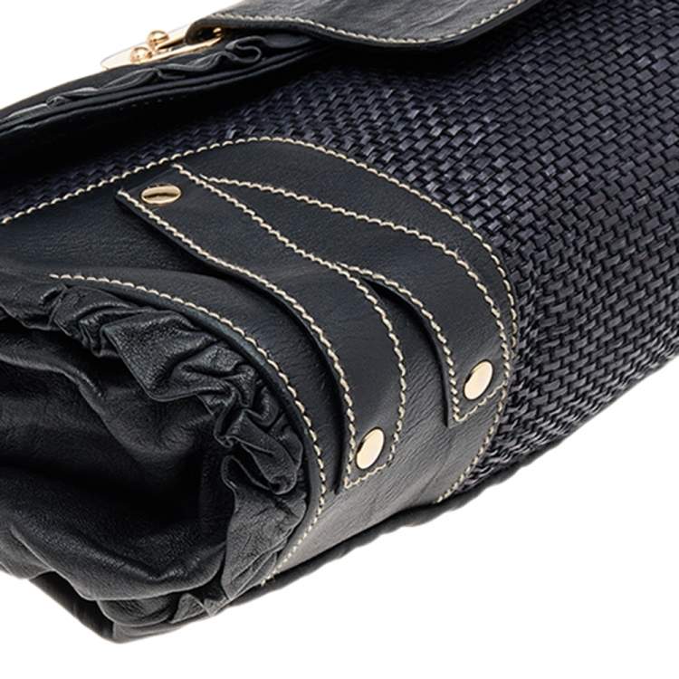 Pre Owned Dolce & Gabbana Black Leather XX Anniversary Bag