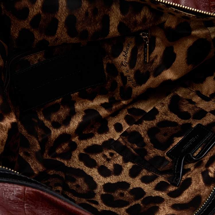 Pre Owned Dolce & Gabbana Multicolor Leather Miss Sunrise Top Handle Bag