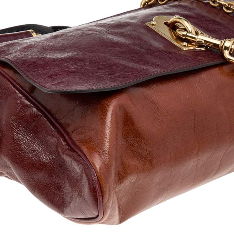 Pre Owned Dolce & Gabbana Multicolor Leather Miss Sunrise Top Handle Bag