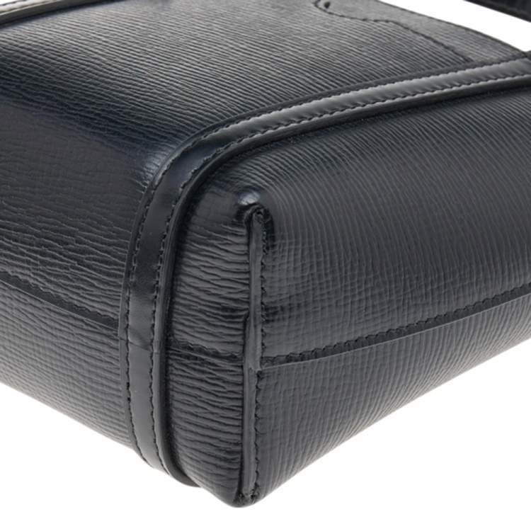 Pre Owned Dolce & Gabbana Black Leather Mini Escape Shopper Tote