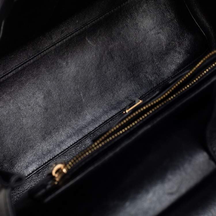Pre Owned Dolce & Gabbana Black Leather Miss Sicily Top Handle Bag