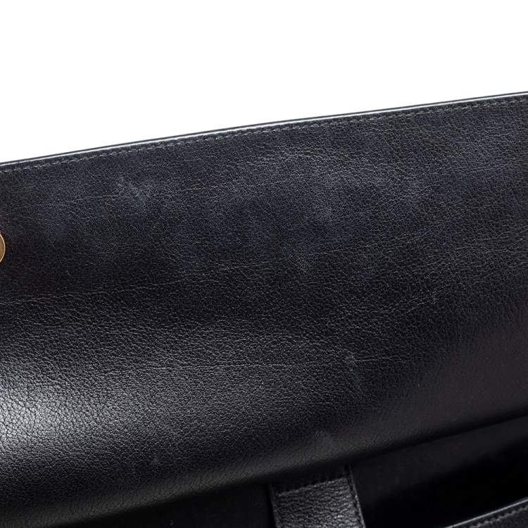 Pre Owned Dolce & Gabbana Black Leather Miss Sicily Top Handle Bag
