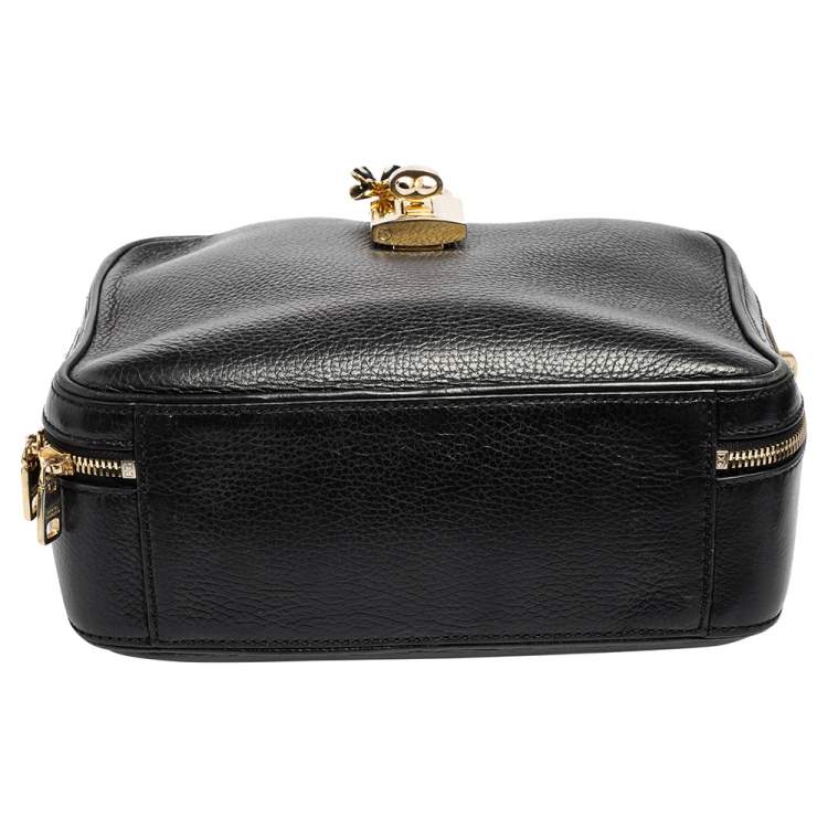 مملوكة مسبقًا Dolce & Gabbana Black Leather Dolce Box Top Handle Bag