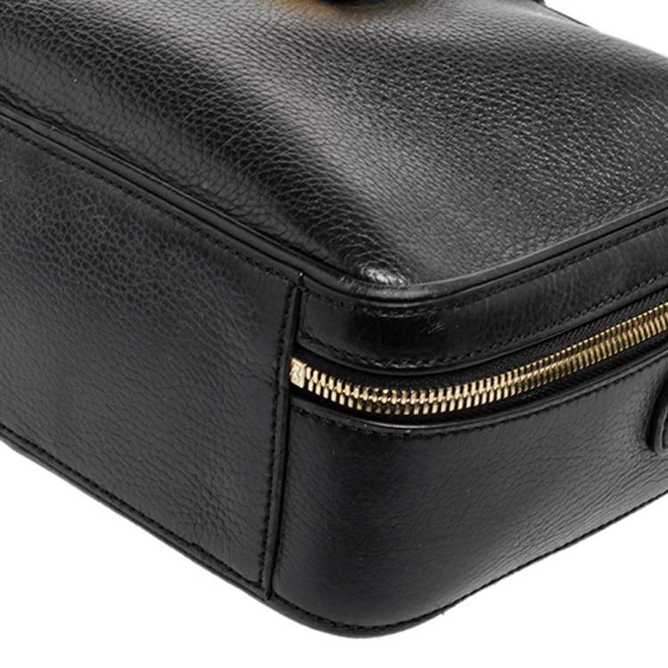 مملوكة مسبقًا Dolce & Gabbana Black Leather Dolce Box Top Handle Bag