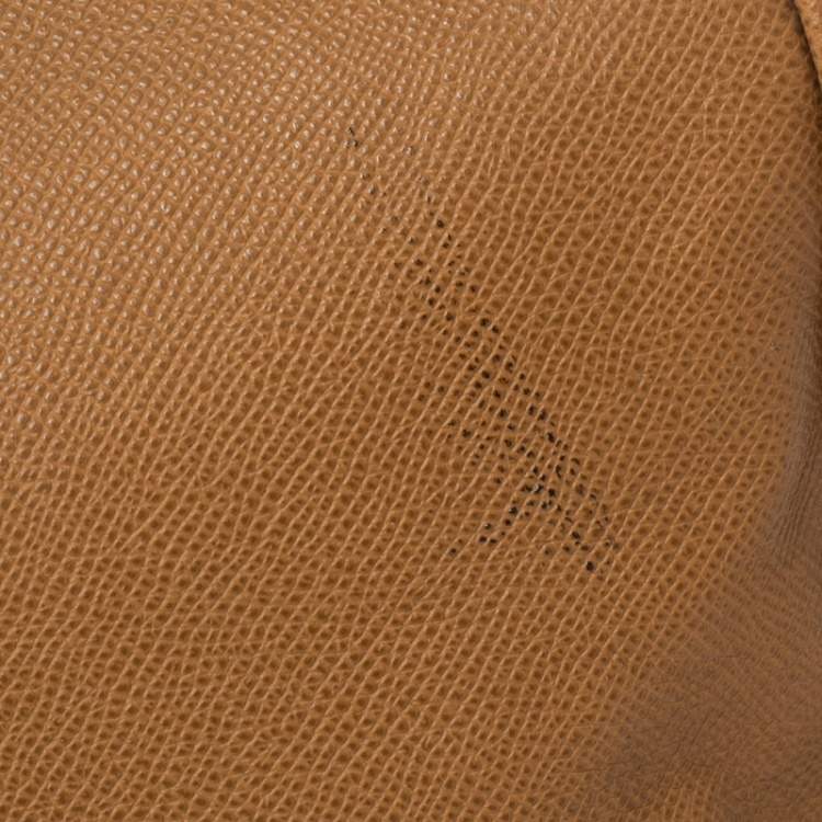 Pre Owned Dolce & Gabbana Light Brown Leather Large Miss Sicily Top Handle Bag