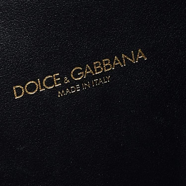 Pre Owned Dolce & Gabbana Silver Leather Devotion Top Handle Bag