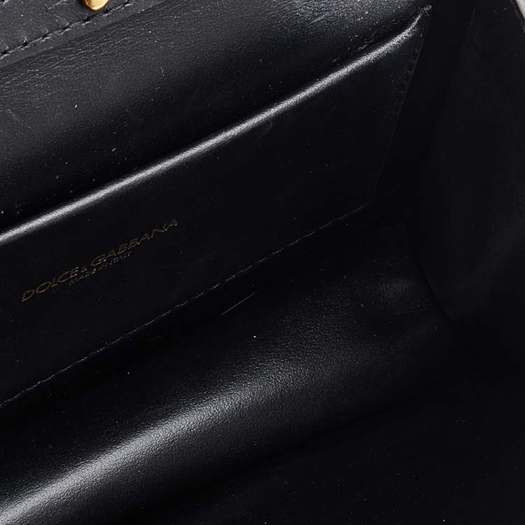 Pre Owned Dolce & Gabbana Silver Leather Devotion Top Handle Bag