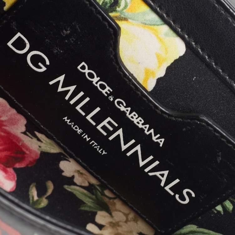 Pre Owned Dolce & Gabbana Black Leather Mini DG Millennials Flap Shoulder Bag