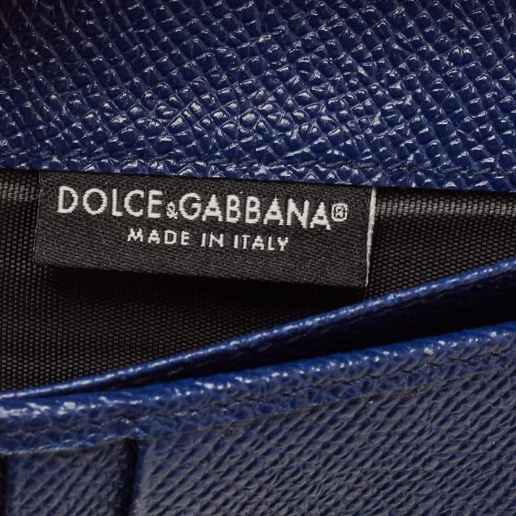 مملوكة مسبقًا Dolce & Gabbana Multicolor Majolica Print Leather French Wallet