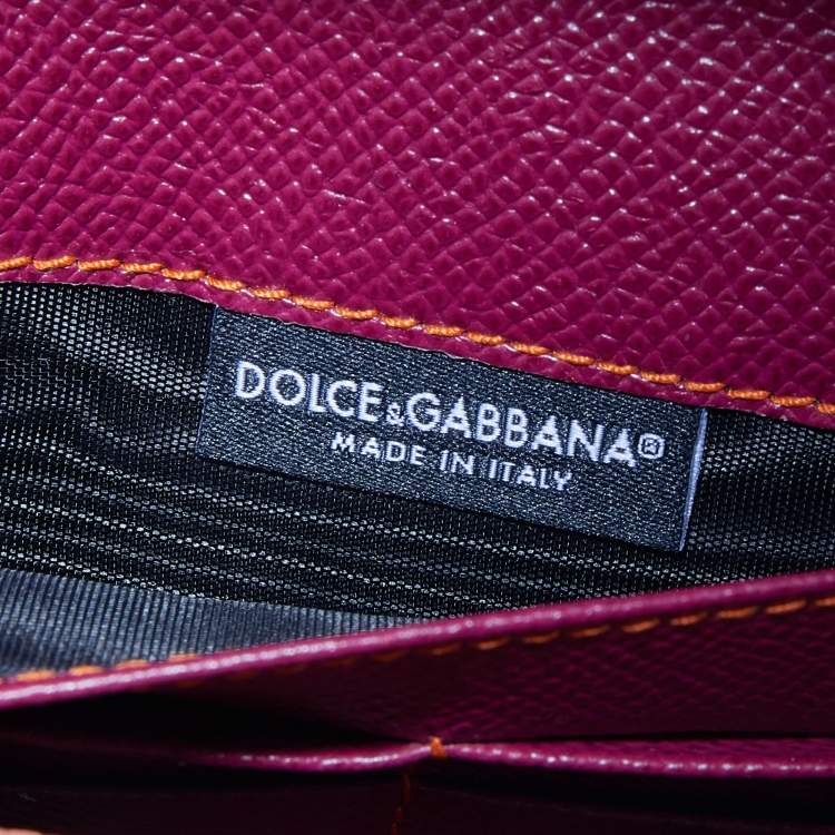 Pre Owned Dolce & Gabbana Multicolor Leather Miss Sicily Von Wallet on Chain