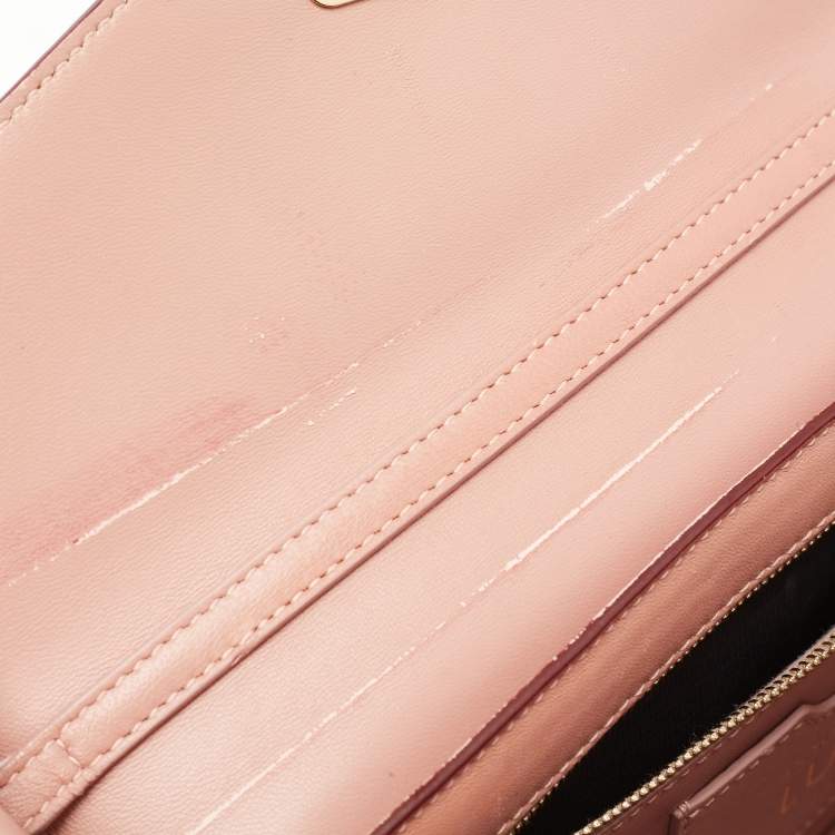 مملوكة مسبقًا Dolce & Gabbana Red Lizard Embossed Leather Lucia Shoulder Bag